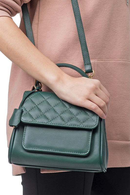  Leather mini handbag - Green 