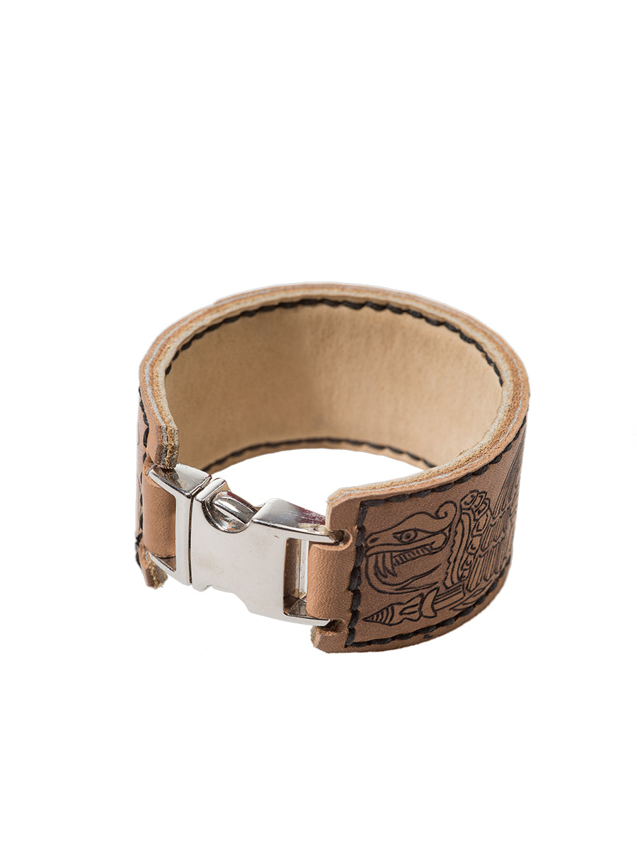 Karel_leather_print_bracelet 2