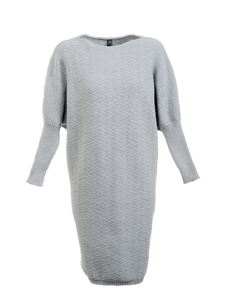 Knit Cotton Grey Dress