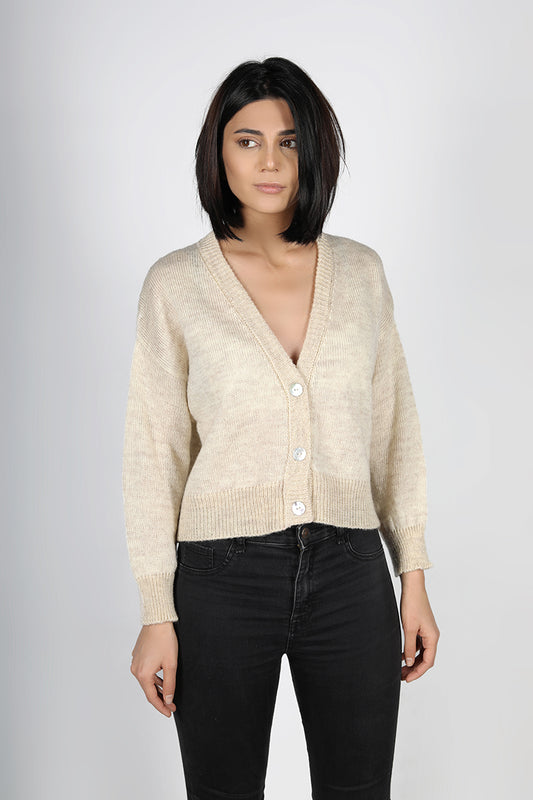  Mohair-Blend Cardigan by Loom