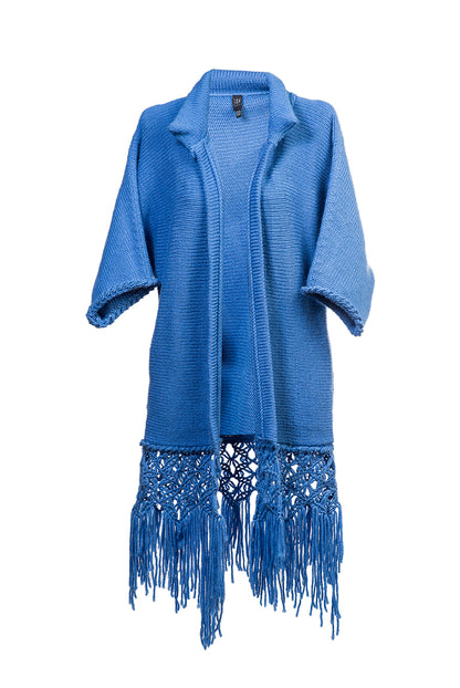 Light Blue Macrame Cardigan