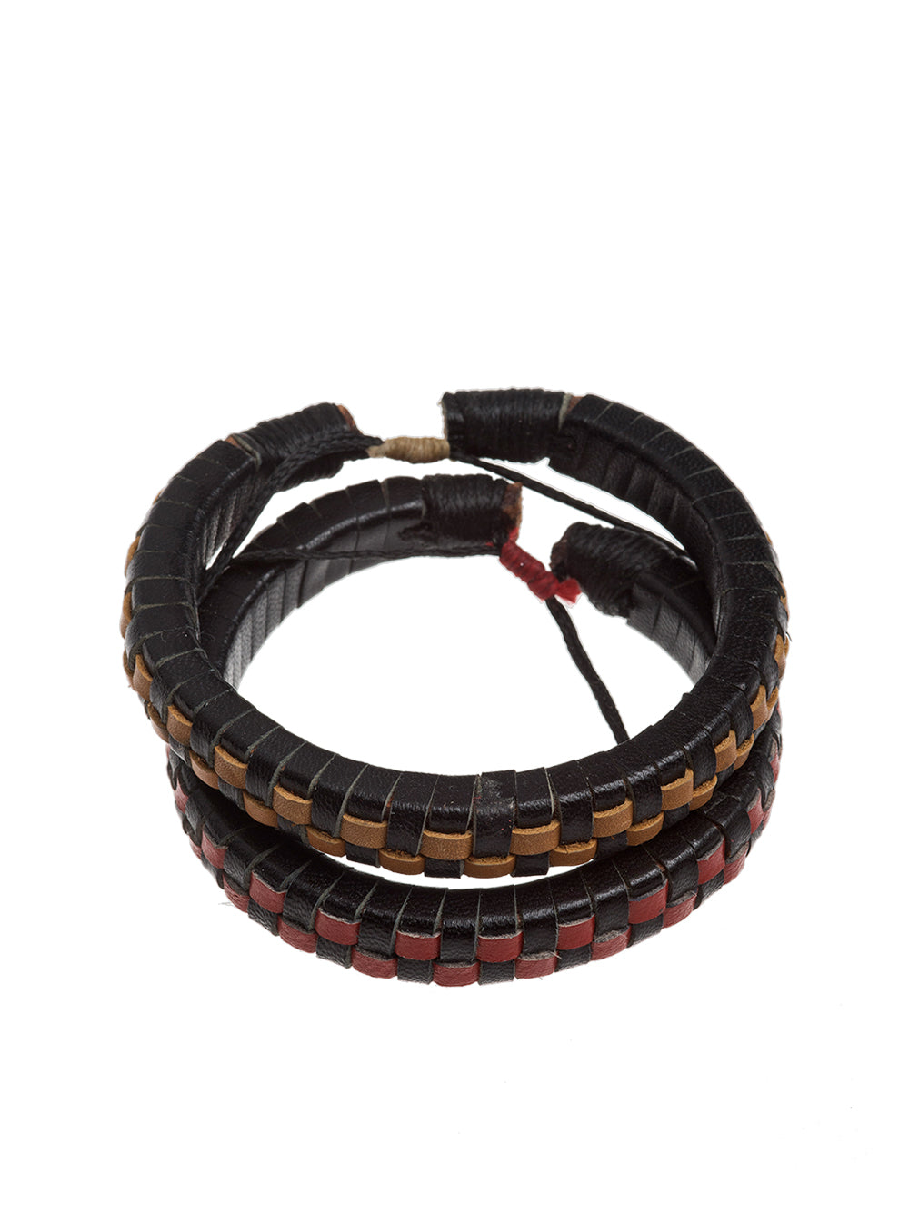 2-Pack Bracelets Dark Check front view