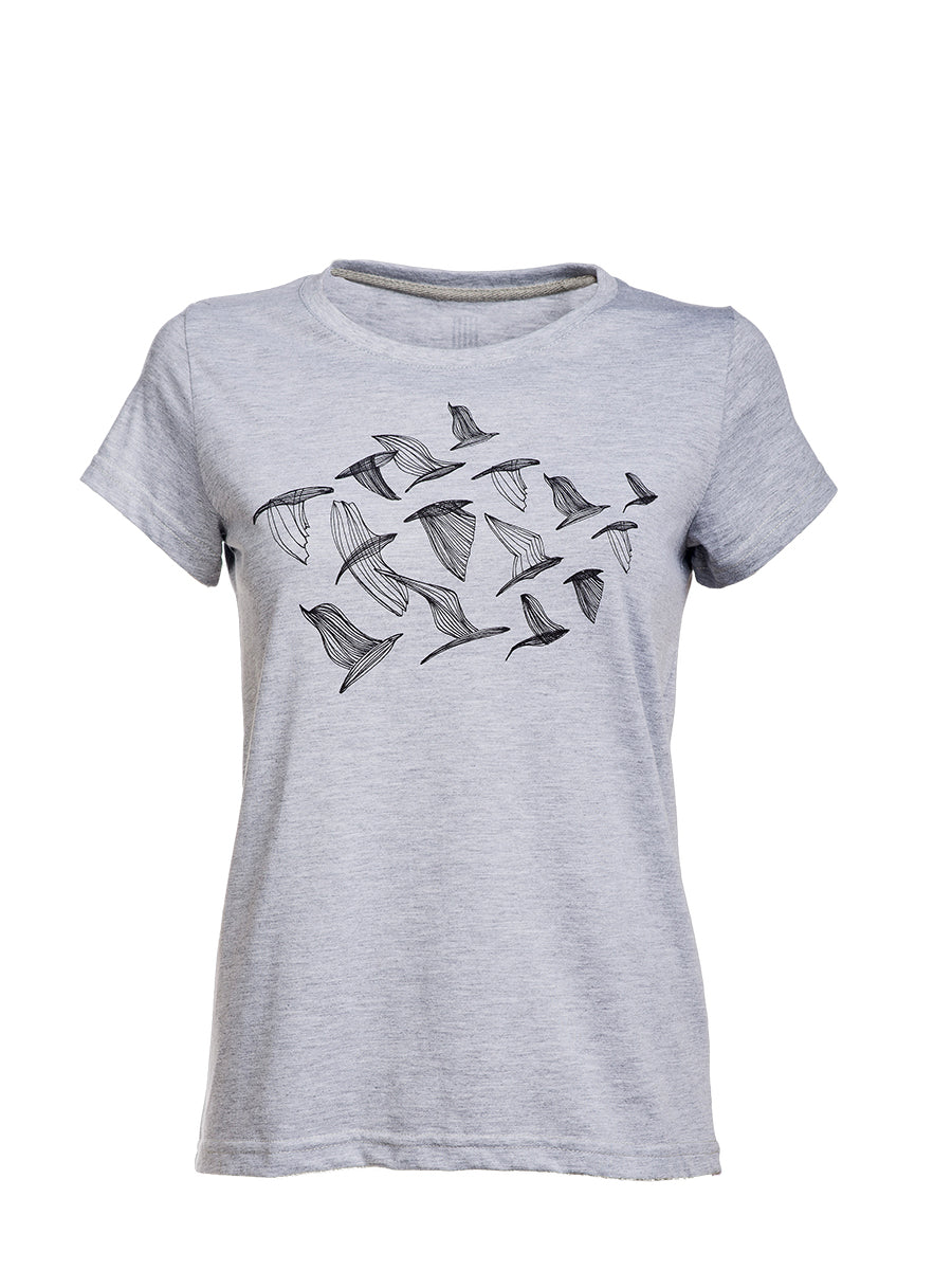 T-shirt with Graphic Birds