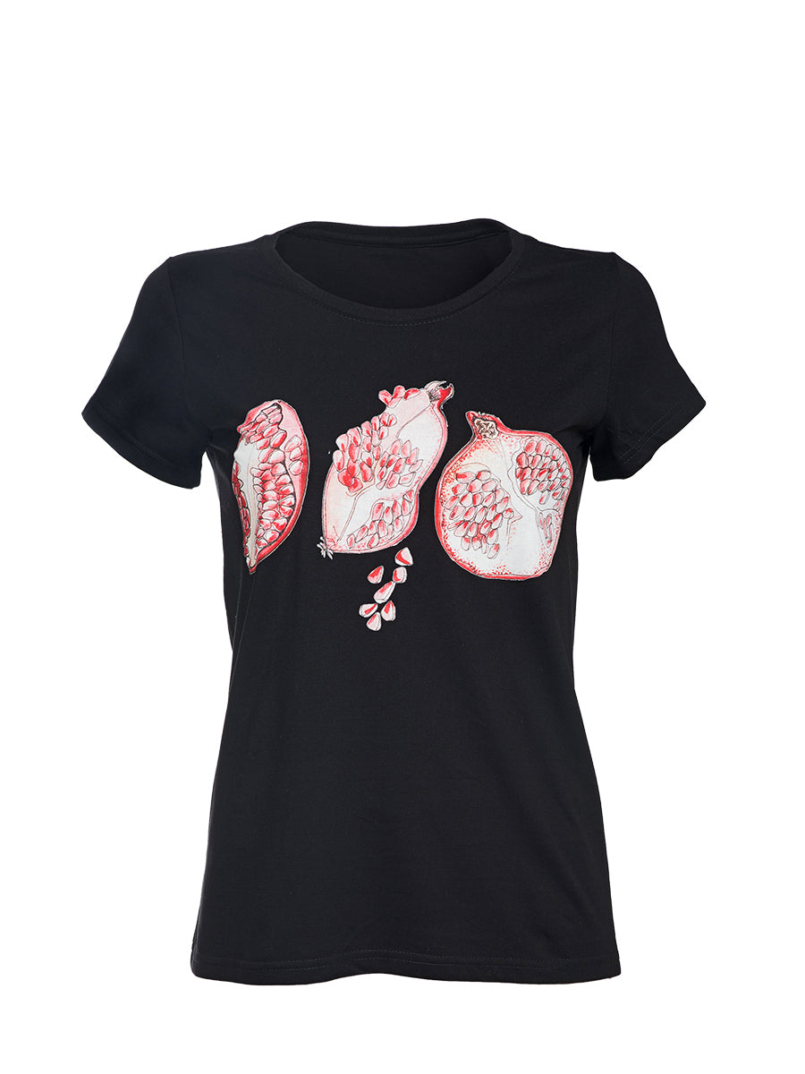 T-shirt 3 Pomegranates – Black