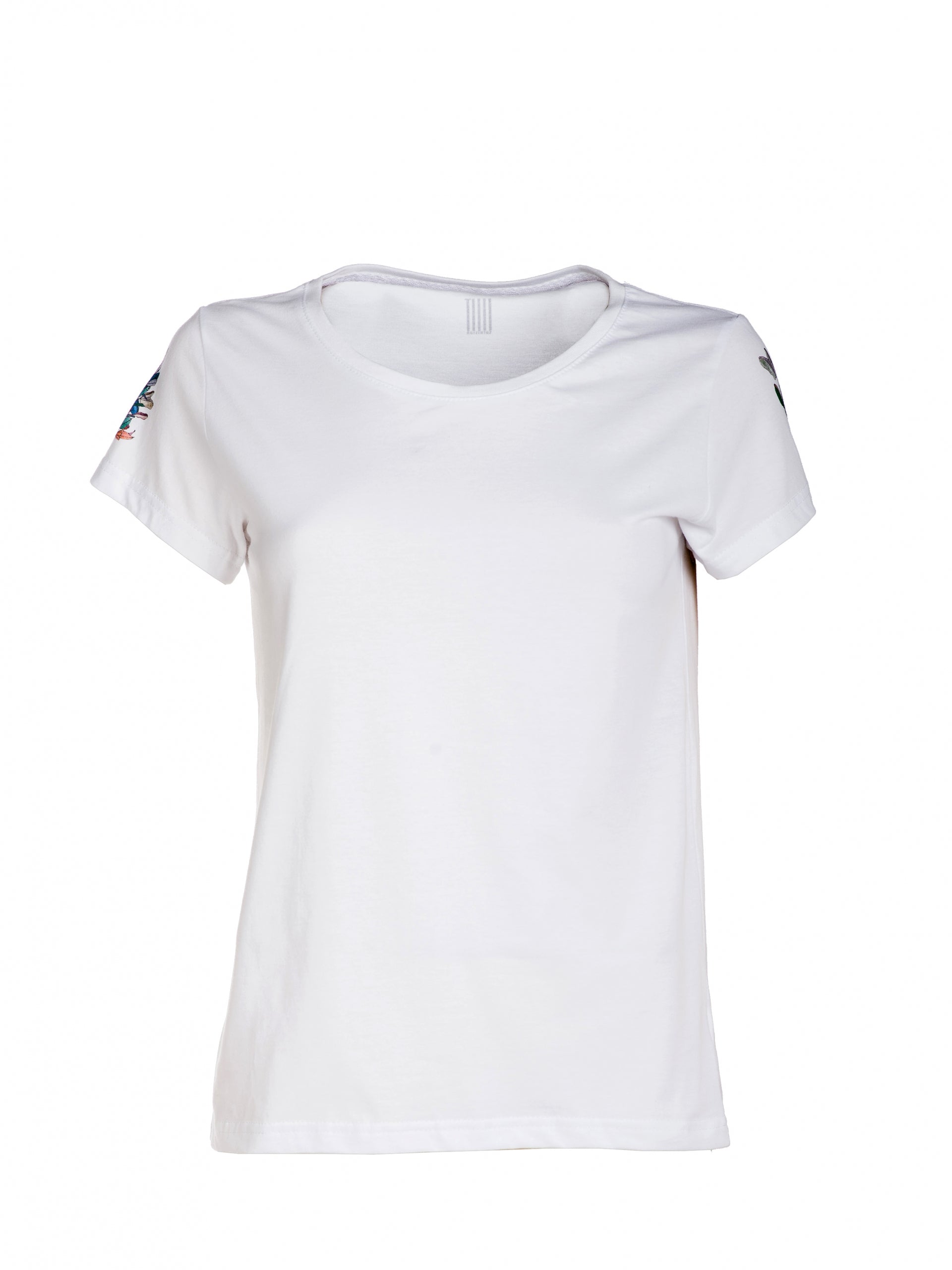T-shirt Basic with Printed Sleeves
