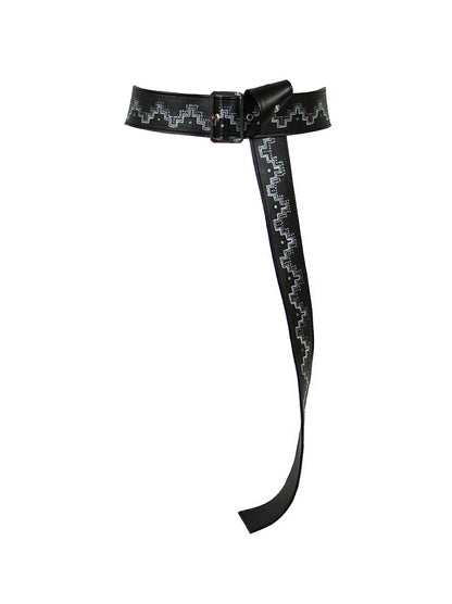 Printed Long-leather-belt