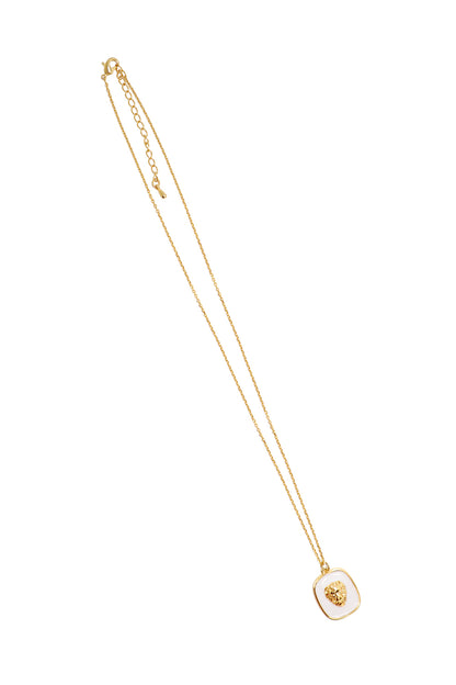 Gold Lion Necklace full view