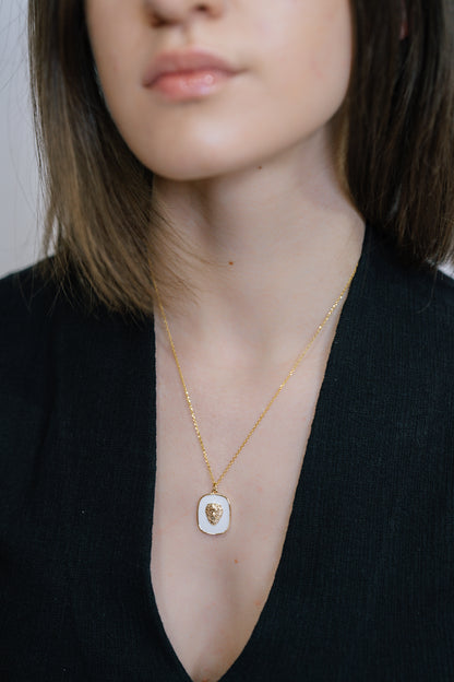 Gold Lion Necklace presentation mode