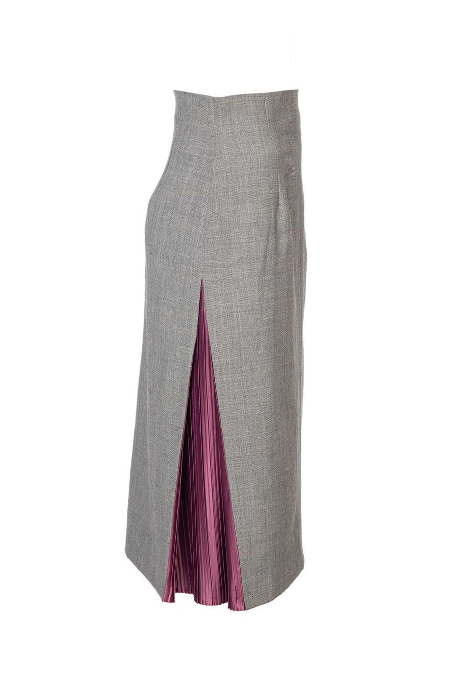 Classic Skirt With Pleated Detail by Platon FF