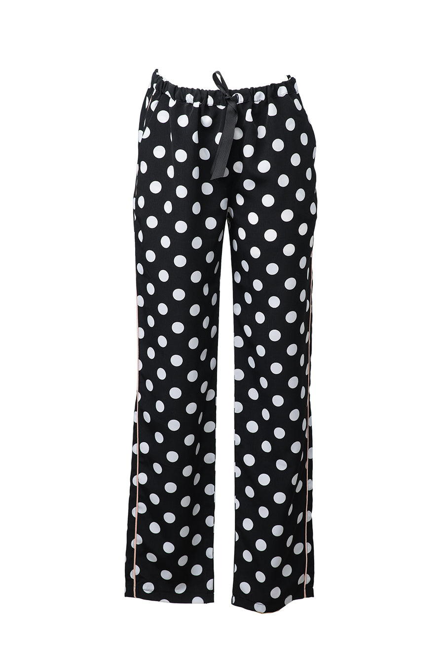 Dotted pajama - Black lower side view