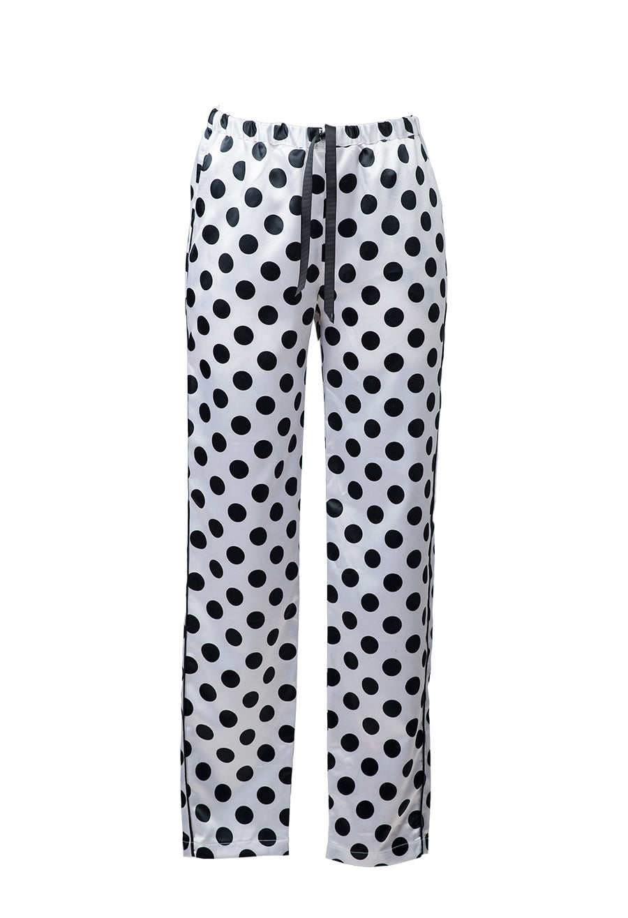 Dotted pajama - White lower side view