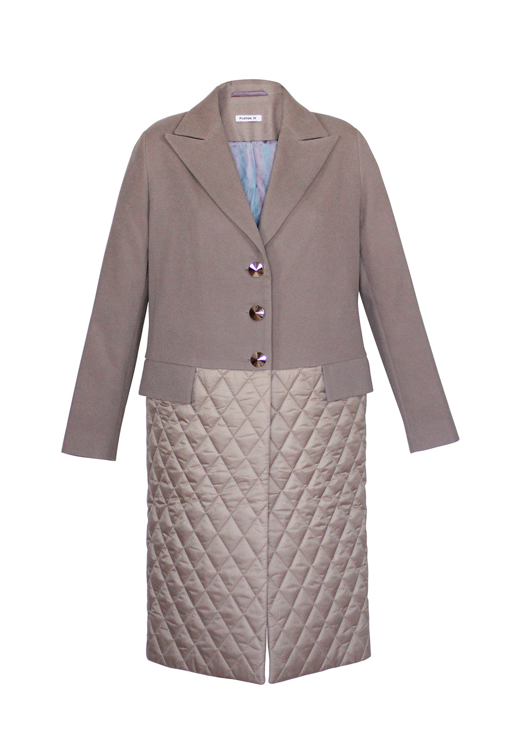 Partly Quilted Classic Coat