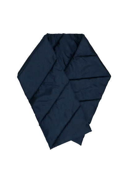 Quilted Shell Scarf - Navy Blue