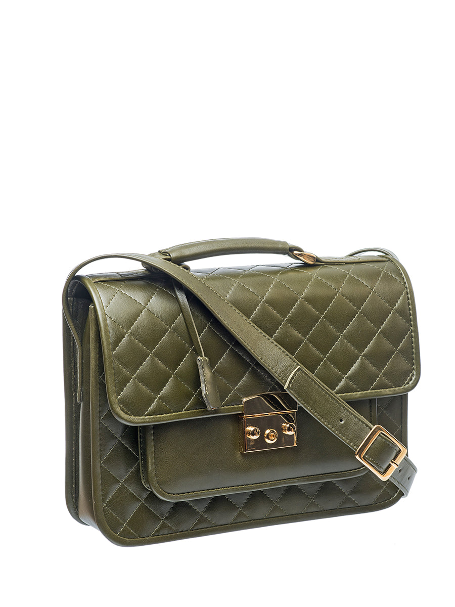 satchel handbag olive
