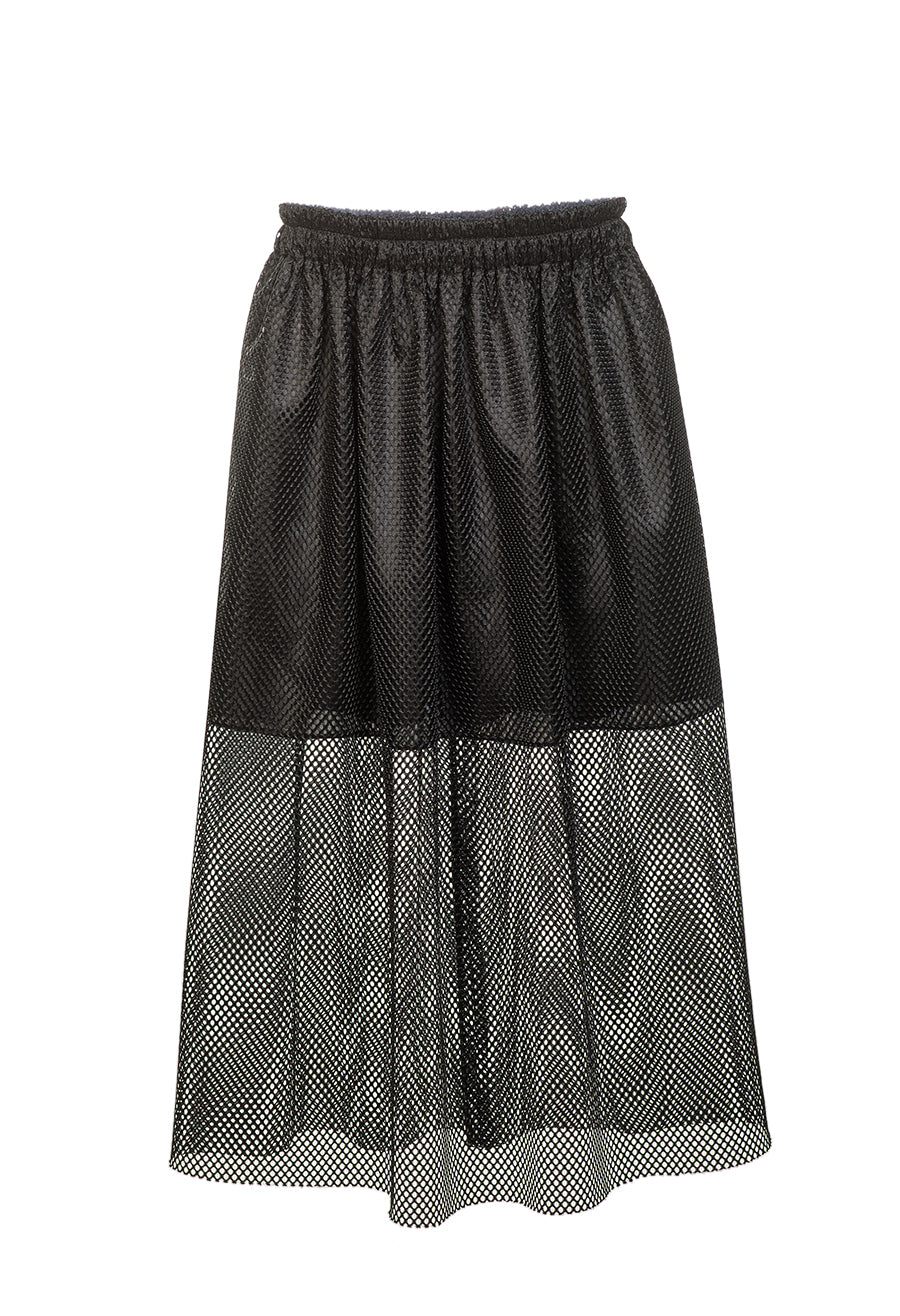 Black Mesh Skirt