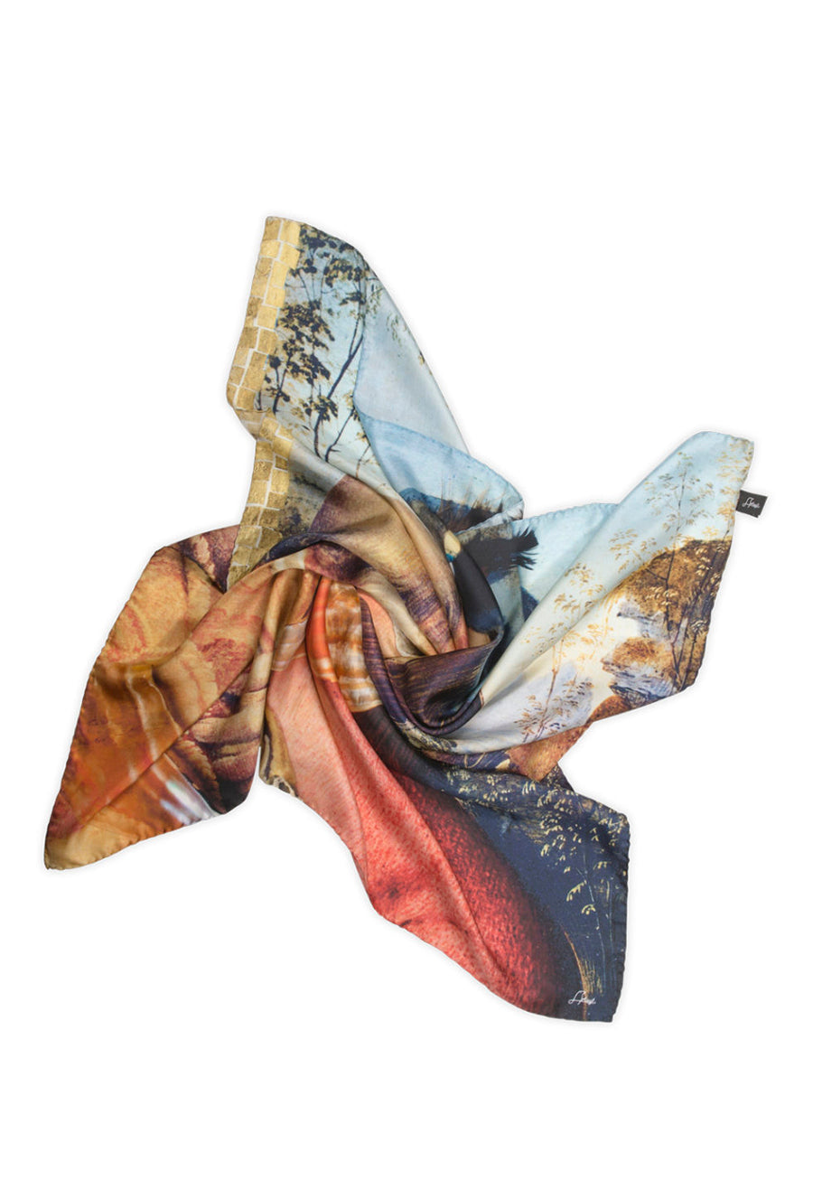 Several Episodes From Mona Lisa's Life - Parajanov Silk Scarf