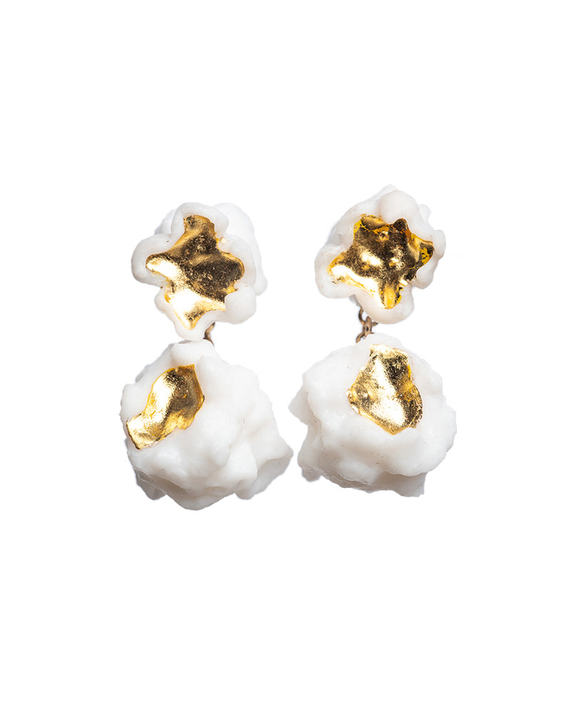 POP Double Stud Earrings in Gold