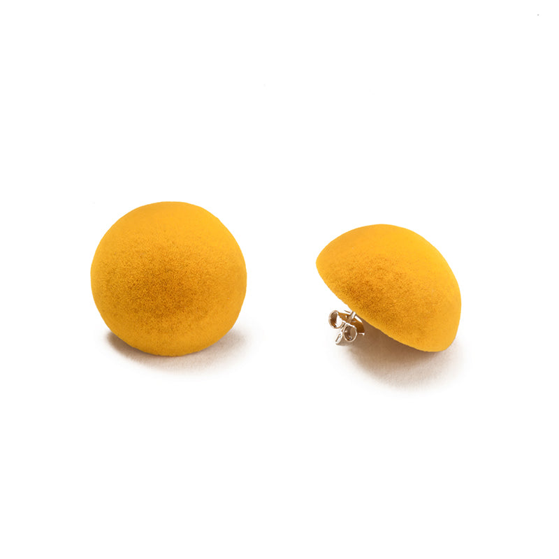 PLÜSCH Stud Earrings - Yellow