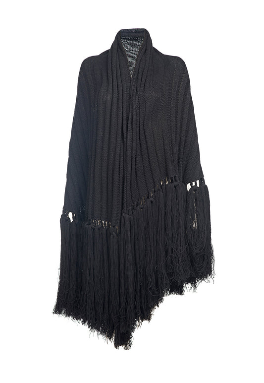 Black Phantom Knit Cape