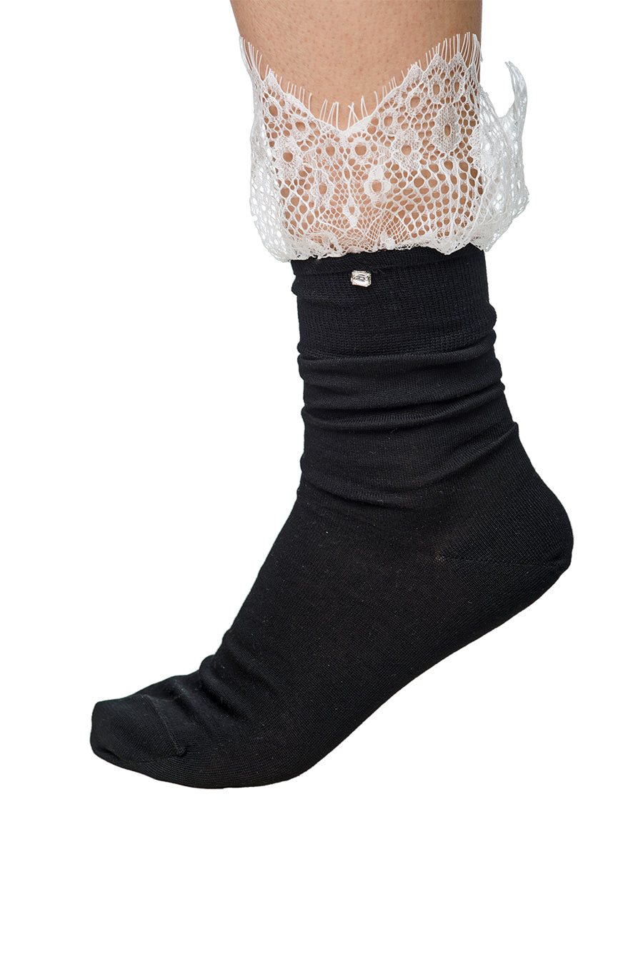 Seraphima-socks-with white-lace