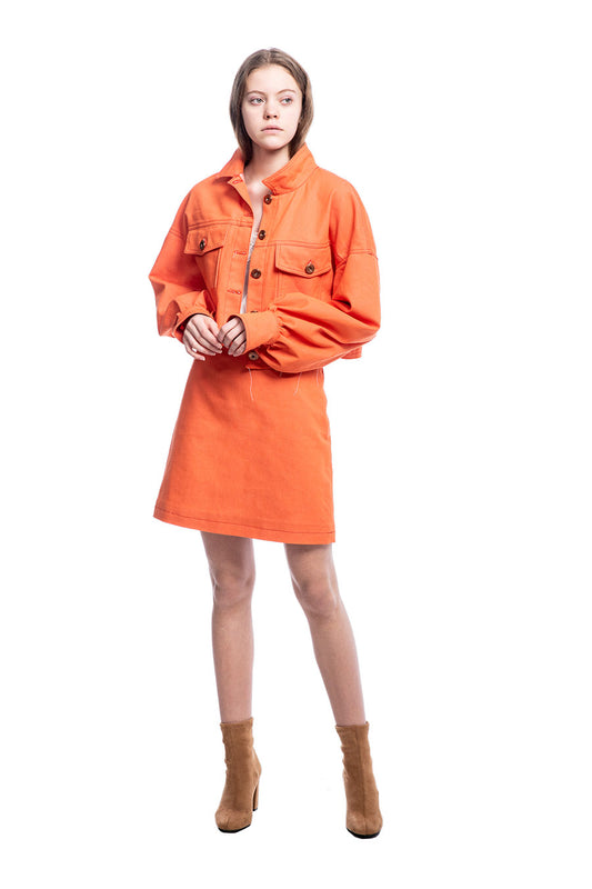 Orange Denim Set