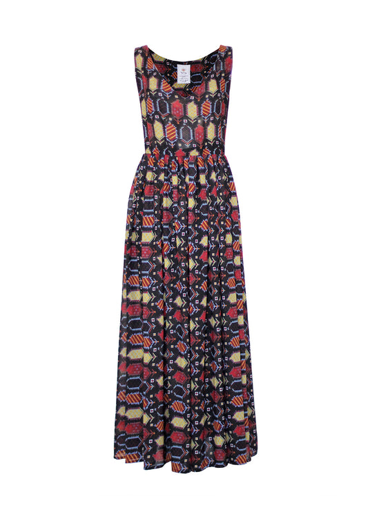 Carpet-print Maxi Dress