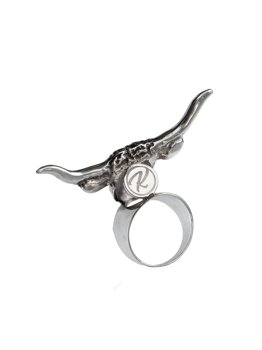 Silver-ring-bull design