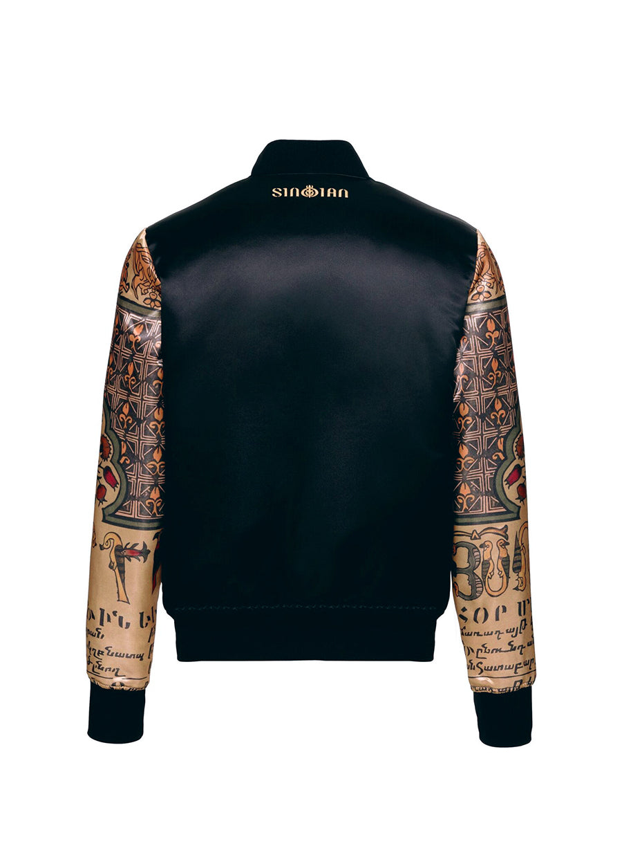 Embroidered Bomber Jacket back view