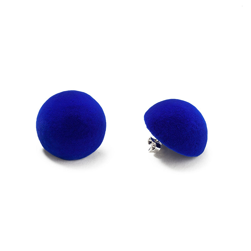PLÜSCH Stud Earrings - Blue