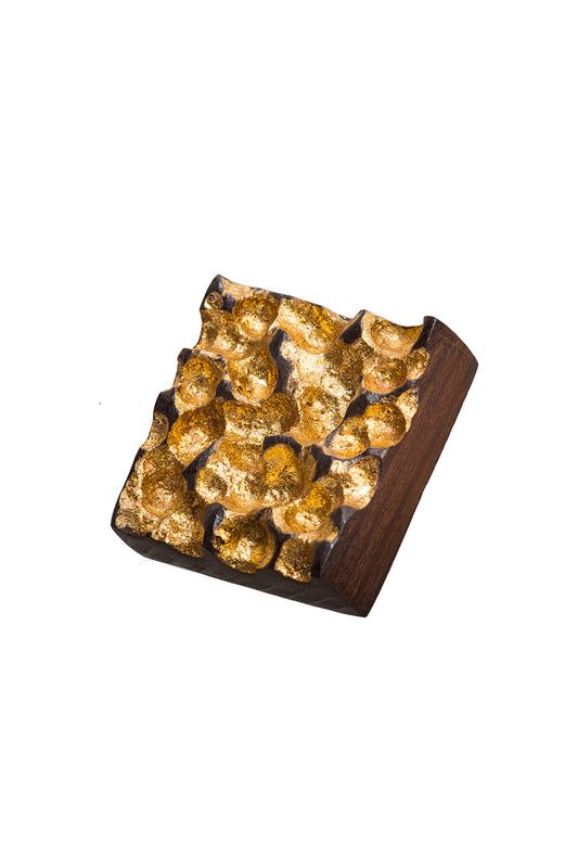 Wooden Ring - Golden Square