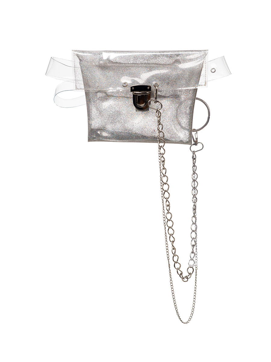 Tilkian RP Transparent Plastic Belt Bag - Mermaid