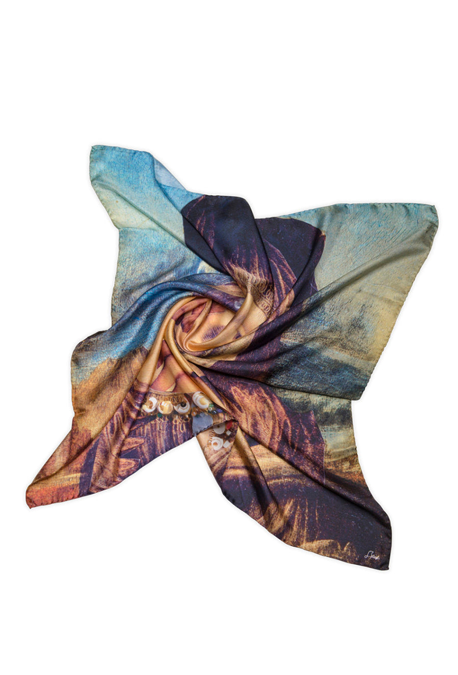 Variation Themes With Shell By Pinturicchio and Raphael - Parajanov Silk Scarf
