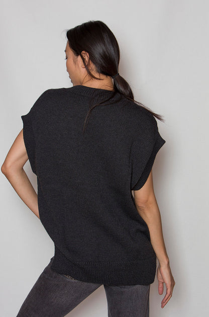 ZGEST OM knitted vest black 2