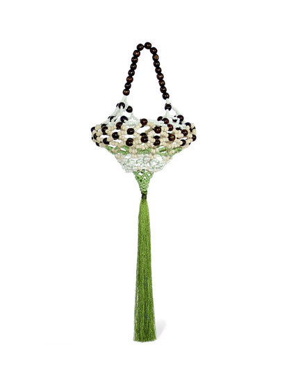 ėSSä Tasseled Beaded Clutch