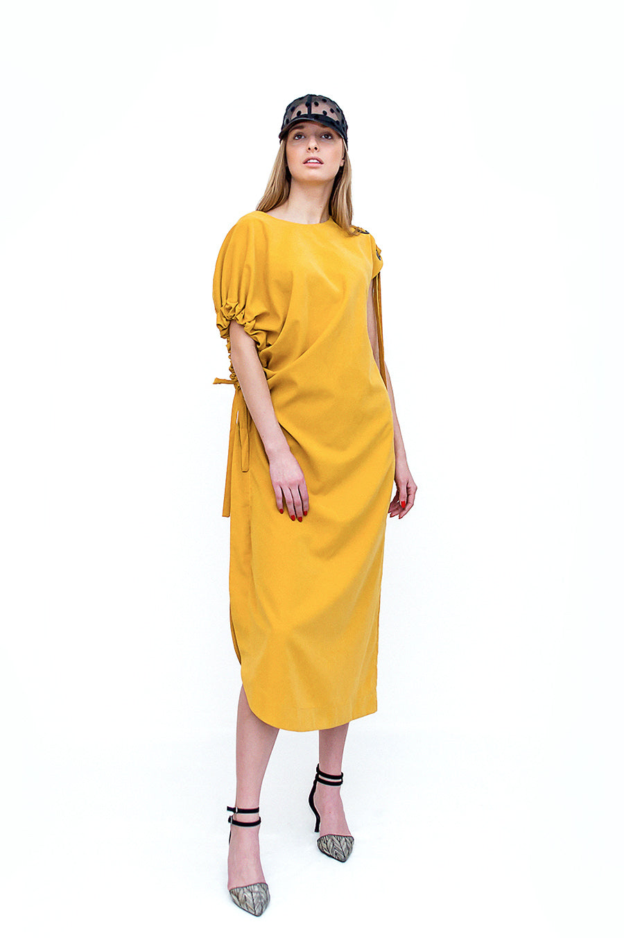 f by Faina Sunny Yellow Dress front view