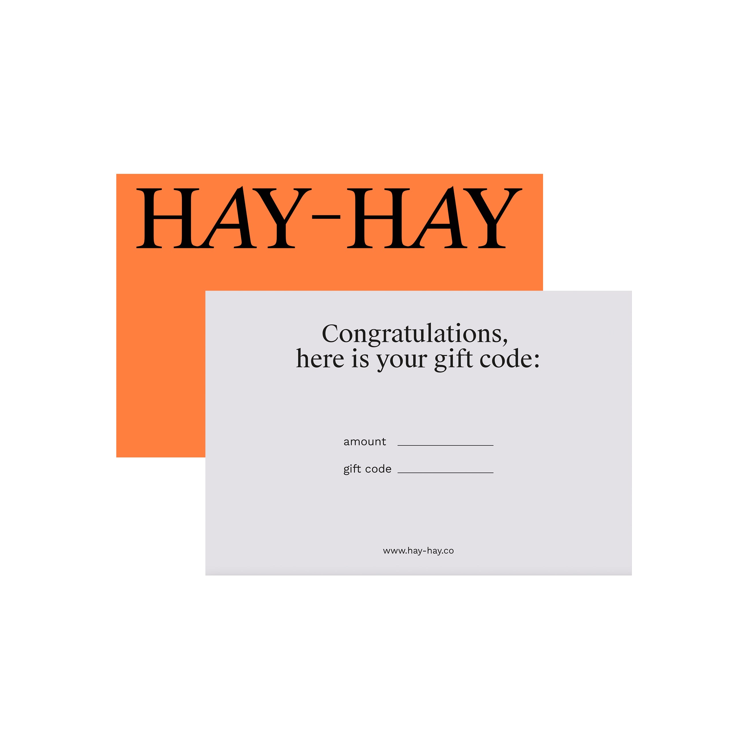 Gift card β HAY-HAY