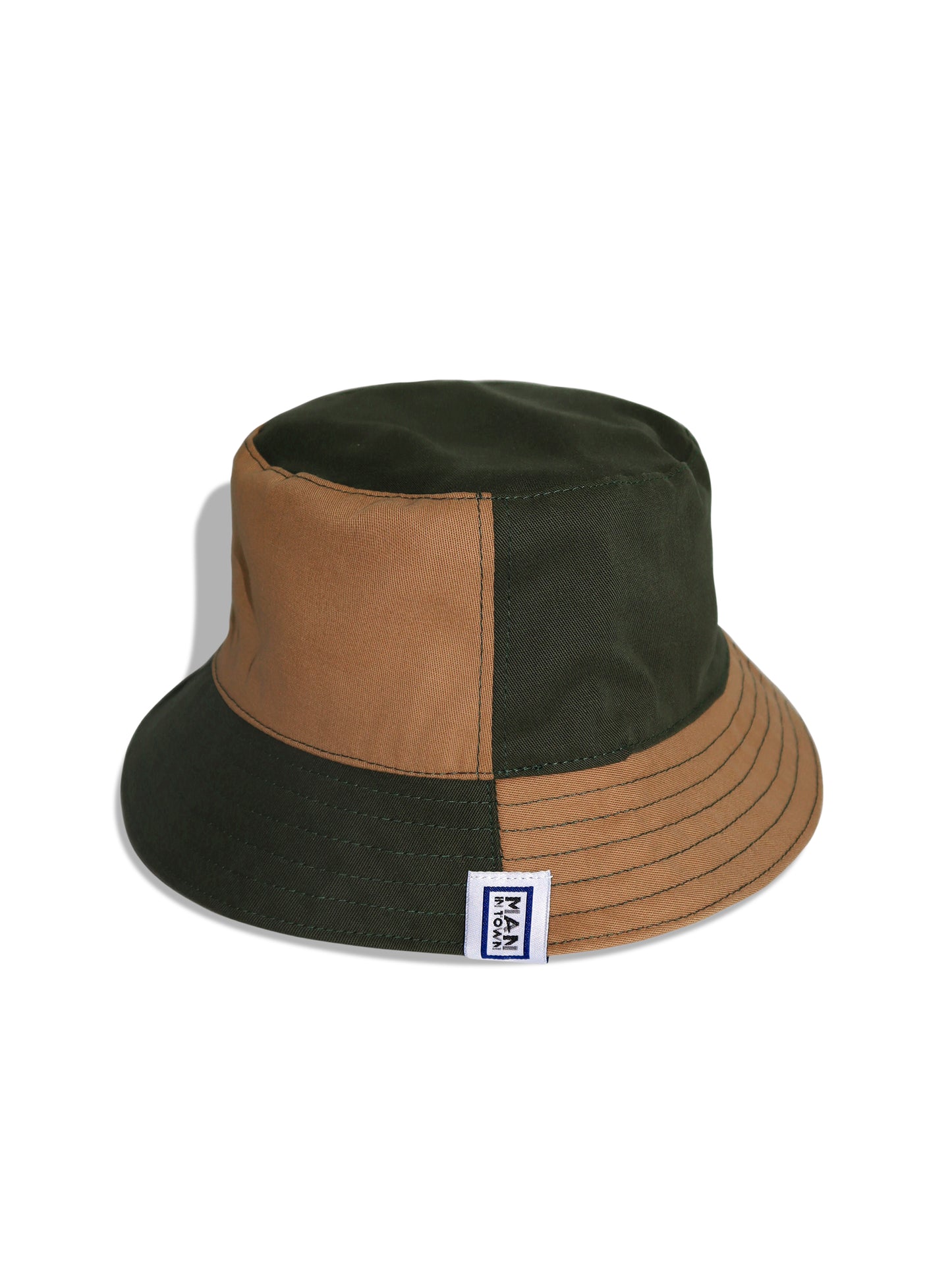 Reversible Bucket Hat - Beige/Khaki