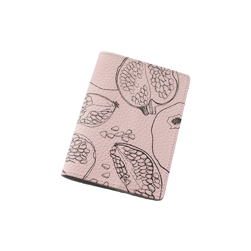  Pomegranate  design Leather Passport Cover