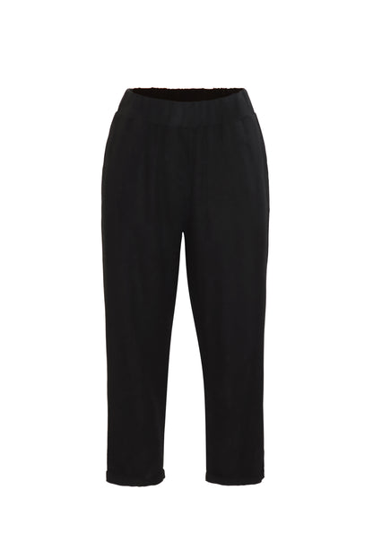 Cotton Black Pants by Shabeeg