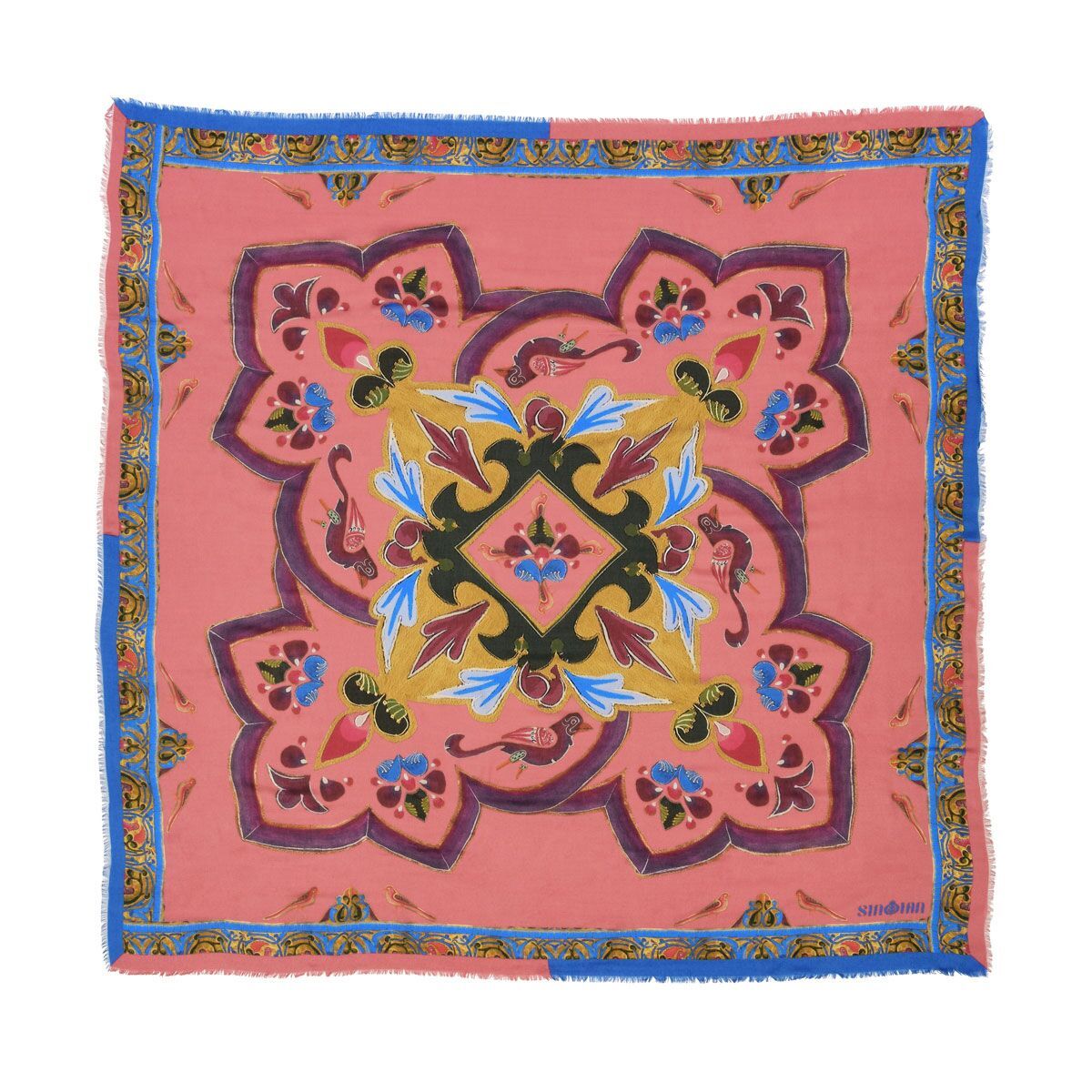 Floral Printed Modal Cashmere-Blend Scarf full view